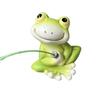 Whimsically Frogs Fishing Garden Ornament Resins Miniature Statue for Water Features and Patios Landscape Display