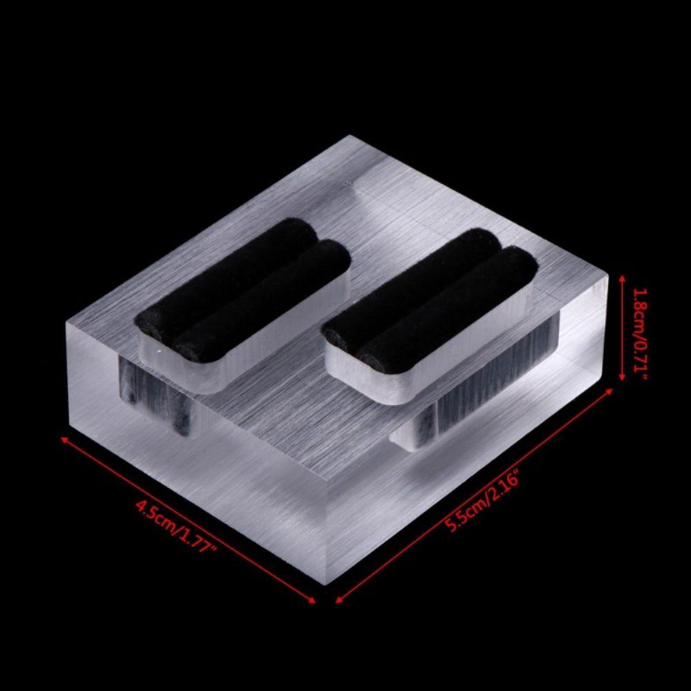 End Frosted Transparent Single Double Jewelry Shop Rings Holder Rings Display Stand Rings Organizer
