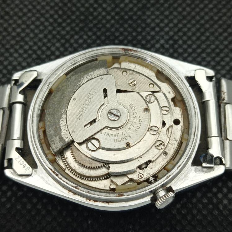 Б/У винтажные мужские часы SEIKO 5 AUTOMATIC 6309A из Японии, зеленые, 621b-a413553-2