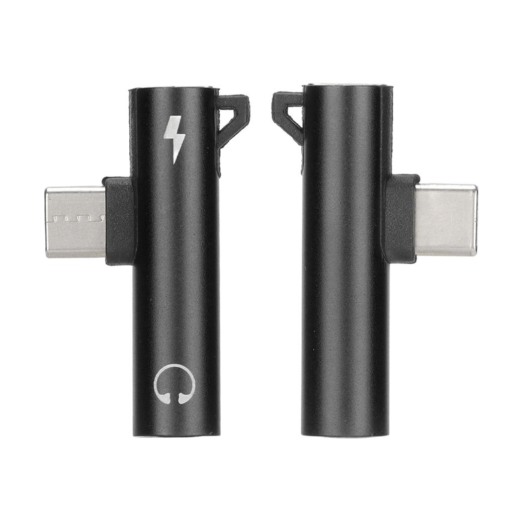 2 шт. Адаптер USB C на 3,5 мм аудио 2 в 1 Аудио Зарядка USB C на аудиоразъем ABS USB C на аудиоразъем для телефона, планшета