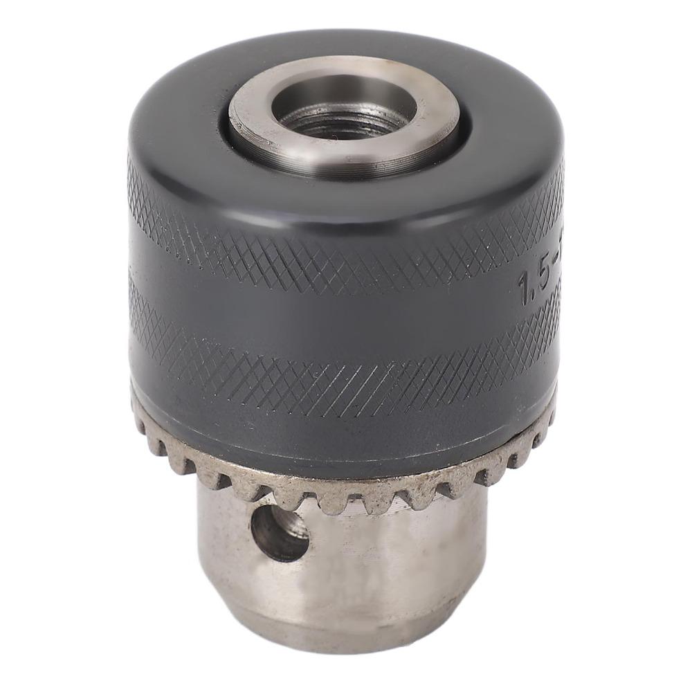1.5-13mm Capacity Impact Drill Bit Adapter Carbon Steel Three Jaw Drill Chuck Fixing Drilling