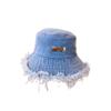 Вымытые джинсовые кепки Fisherman Flat Caps с кисточками Fisherman Hat Fashion Bucket Hats Women