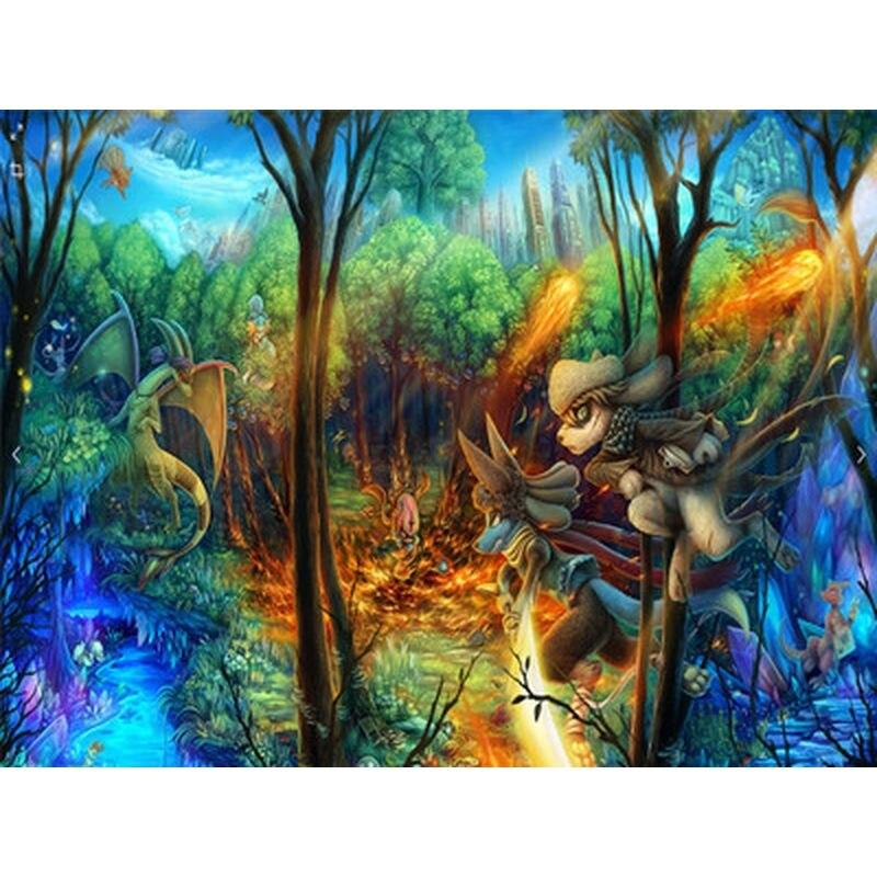 5d Diy Полная круглая алмазная картина Пейзаж Diy Алмазная вышивка крестом Украшение для дома