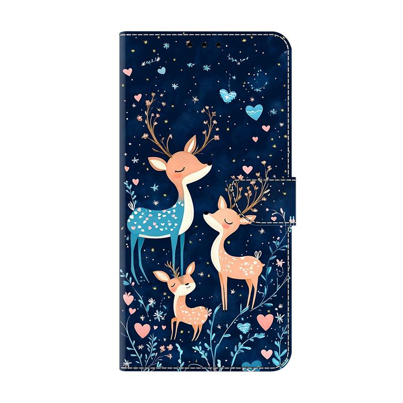 Чехол-кошелек Edge60Pro/Edge60Fusion Smile Deer для Moto G86 G56 G85 G55 G35 G05 G84 G54 G34 G24 Кожаная обложка Чехол для телефона