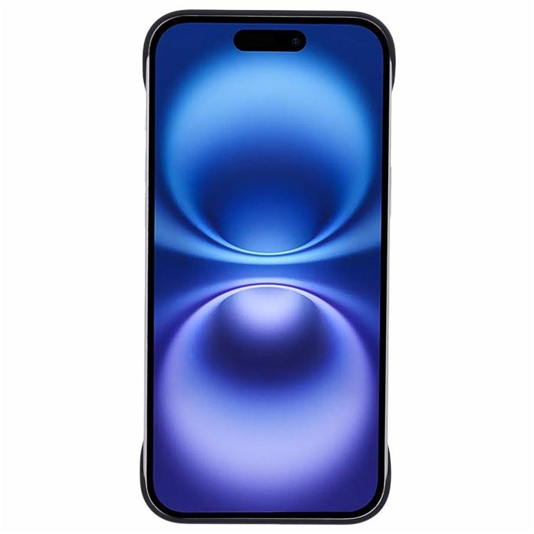 Для iPhone 16 Безрамочный Чехол Твердый ПК Тонкий Минималистичный Чехол для Телефона Кожа на ощупь