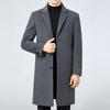 Double-sided Cashmere Coat Men's Autumn and Winter Suit Collar Long Business Wool Windbreaker Middle-aged Dad Men's Woolen Coat