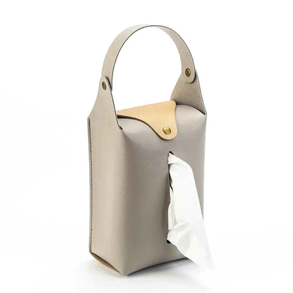 Квадратная коробка для салфеток из искусственной кожи, чехол для салфеток, складной чехол для носовых платков, кухонные принадлежности, настольный органайзер для хранения