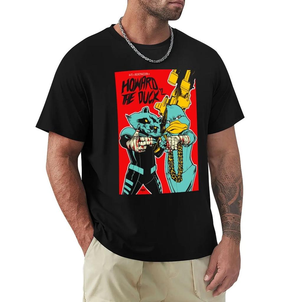 Run The Jewels Howard The Duck Rtj T-Shirt Street Wear Shirts Graphic Tees Graphics T Shirts For Men Pack