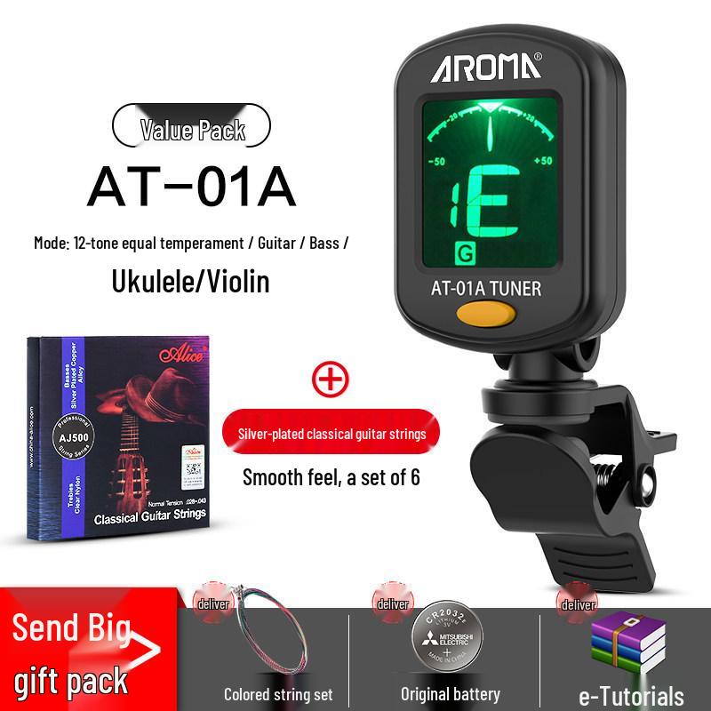 Универсальный электронный тюнер Anoma для гитары, укулеле и скрипки