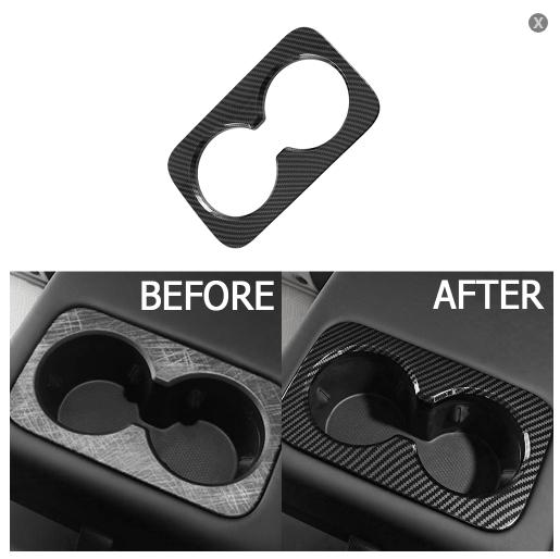 Для BYD Yuan Plus Atto 3 2024 2024 Внутренний карбоновый подлокотник Центральный блок управления Стакан для воды Панель переключения передач Крышка воздуховода