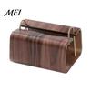 Bathroom Tissue Case Wooden Holder, Rectangular Decorative Paper Napkin Dispenser, Durable Home Accessory Organizer, for Office Desk Decor Box Holder