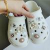 New Hole Shoes Fashionable Five-leaf Pearl Flower Five-pointed Star Pearl Buckle Decoration DIY Removable Set