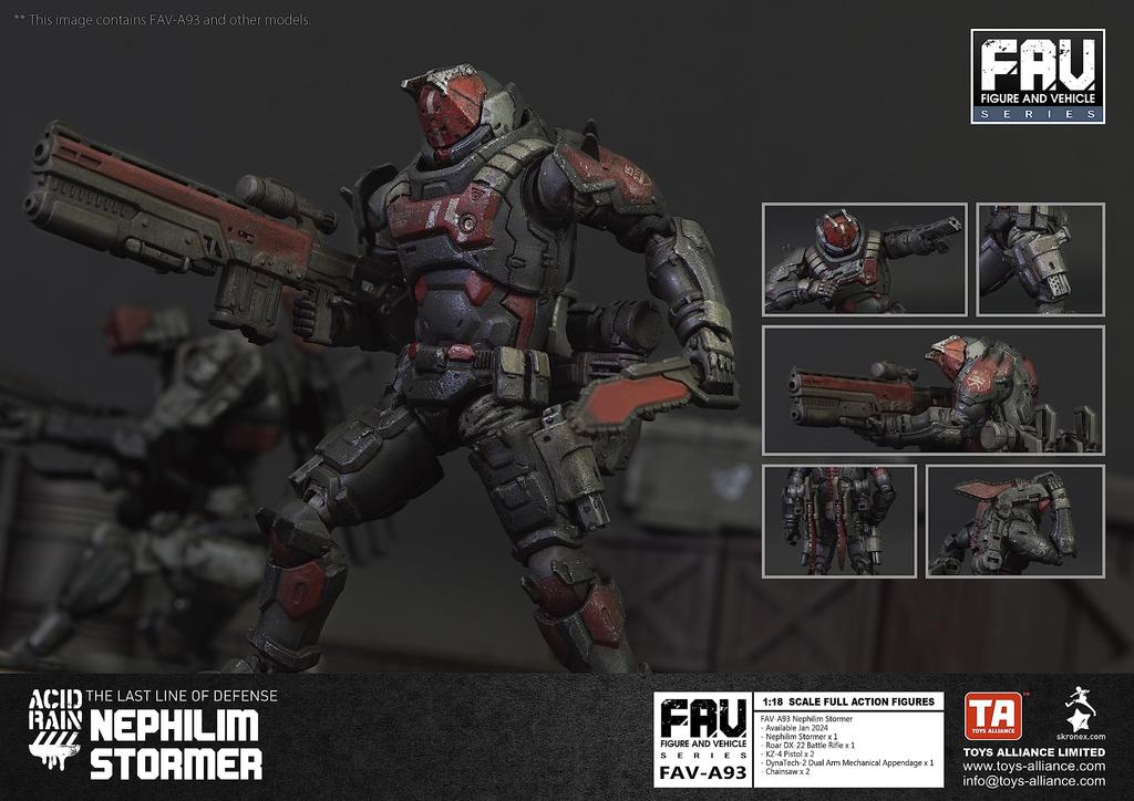TOYS ALLIANCE LIMITED FAV A93 Nephilim Stormer Scale ABS Painted Complete Figure "Acid Rain" 1/18