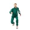 Adult Squid Game Costume Men Green Number Jackets Sportswear Halloween Cosplay Props Sport Suit