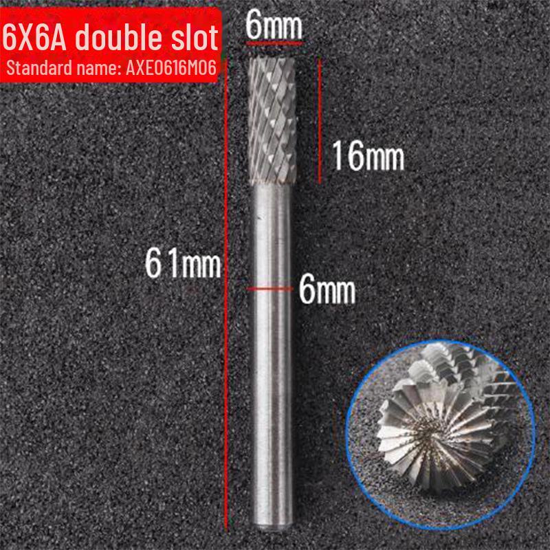 6mm Handle Tungsten Steel Grinding Head Carbide Rotary File for Polishing and Milling