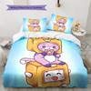 LankyBox  Pattern Bedding Quilt Set  Home Decoration  Gift (1 * duvet cover + 2 * pillowcase  without core)