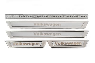 Универсальные накладки на пороги Volkswagen V-1 (4 шт., нерж)