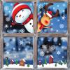 Christmas Static Stickers Santa Claus Cute Snowman Elk Gift Pendant Christmas Party Showcase Window Glass