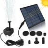 Mini Solar Panel Water Pump 4 Nozzles Solar Water Fountain Sprinkler Solar Fountain Pump  Garden