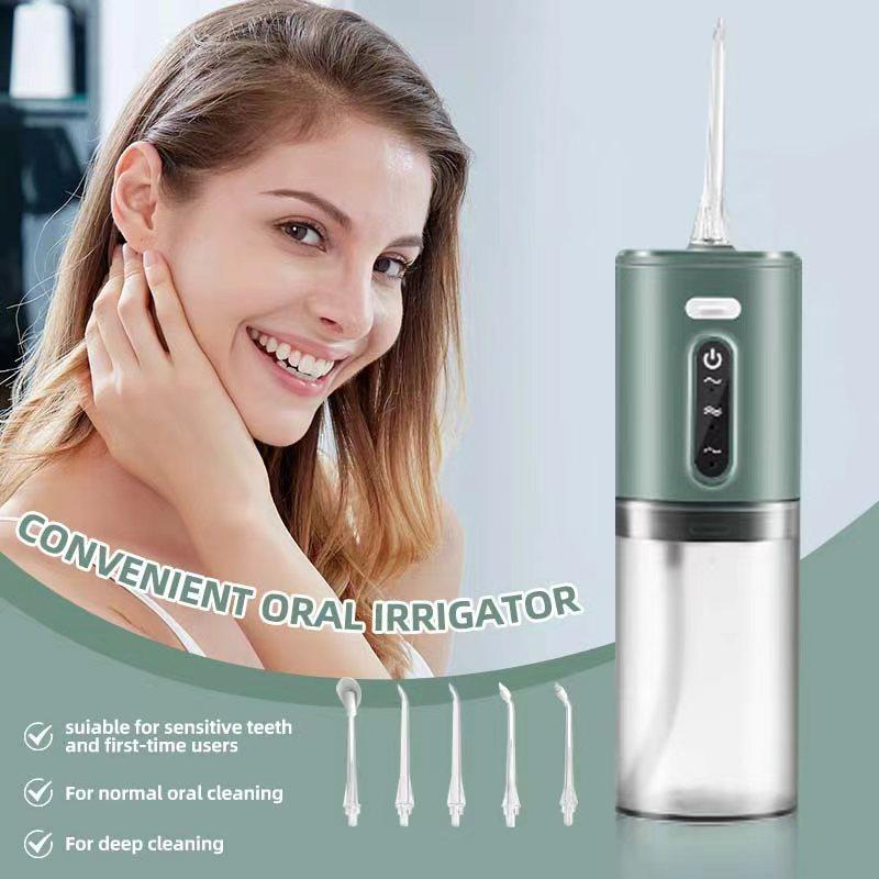 Портативный USB-ирригатор для полости рта с водяной нитью, 280 мл, электрическое устройство для чистки зубов, 3 режима, водонепроницаемый ирригатор