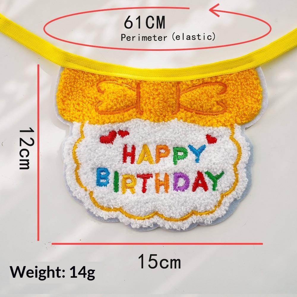 Pet Party Birthday Dress Up Saliva Scarf Bib Scarf Dog Cat Hat Accessories Supplies