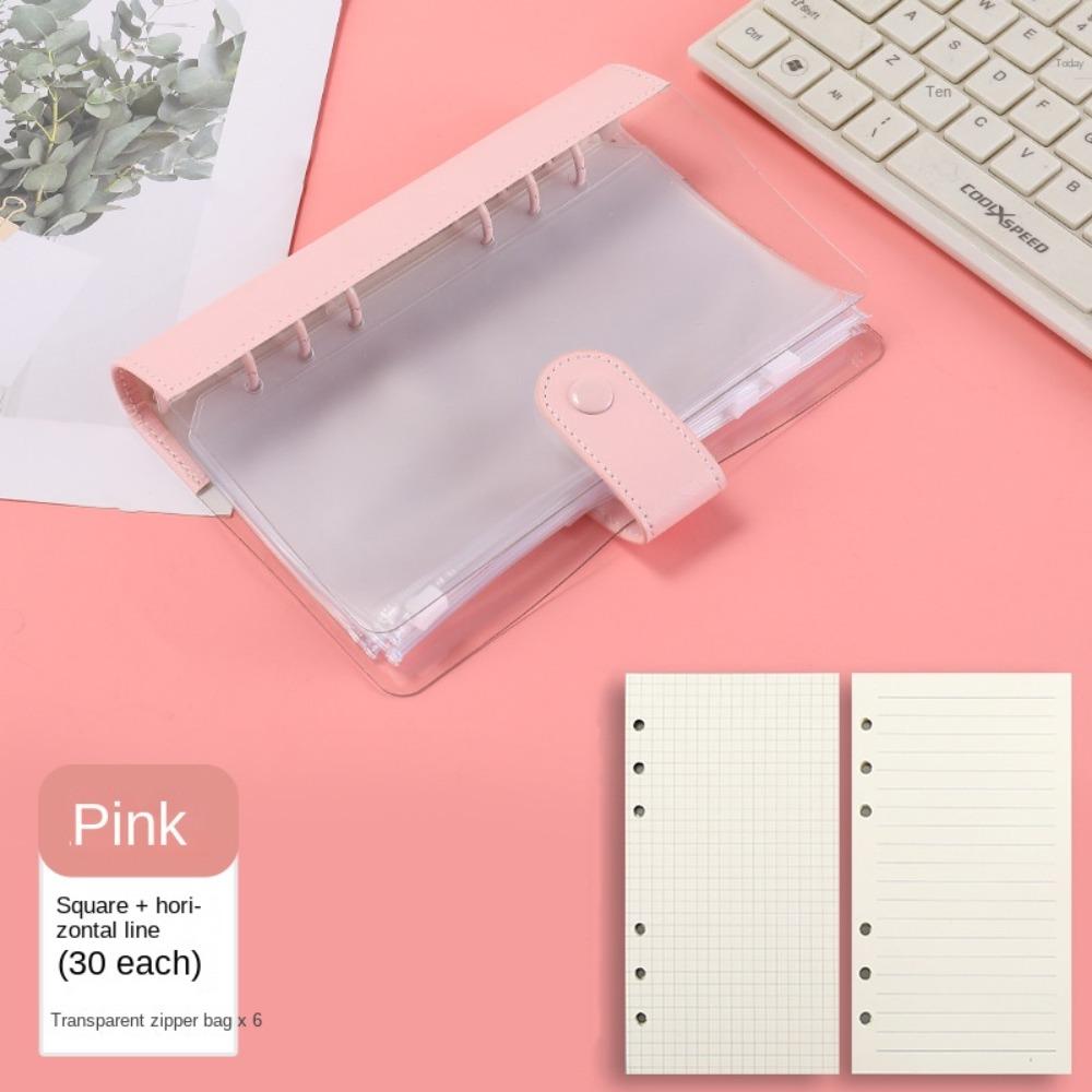 Portable Loose Leaf Notebook Ring Binder Loose-leaf Refill Notebook Children