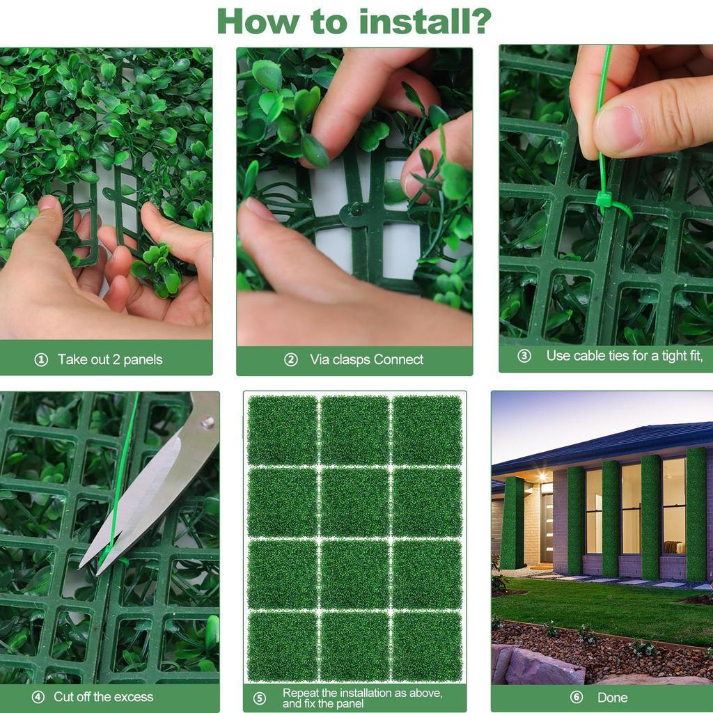 Искусственные растения, трава, настенная панель, самшит, живая изгородь, зелень, защита от ультрафиолета, зеленый декор, забор для конфиденциальности, экран для заднего двора, свадьба