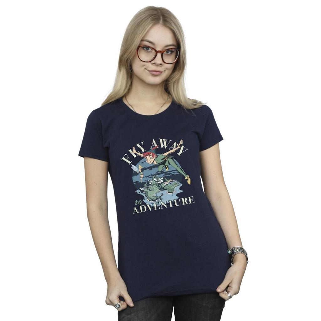 Disney Womens/Ladies Peter Pan Fly Away To Adventure Cotton T-Shirt