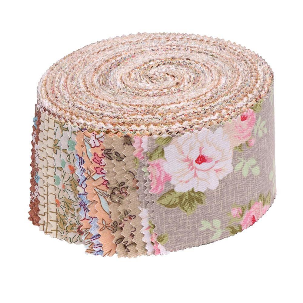 42 Sheets Vintage Floral Precuts Fabric Jelly Rolls Colorful Patchwork Fabrics Purse Making