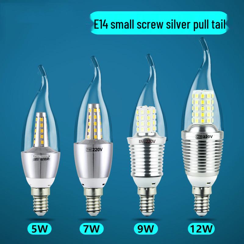 Светодиодная лампа-свеча Гипсофила E14 с винтовым цоколем, 5 Вт/7 Вт/9 Вт, Хрустальная люстра, Лампа-пузырь, Энергосберегающая