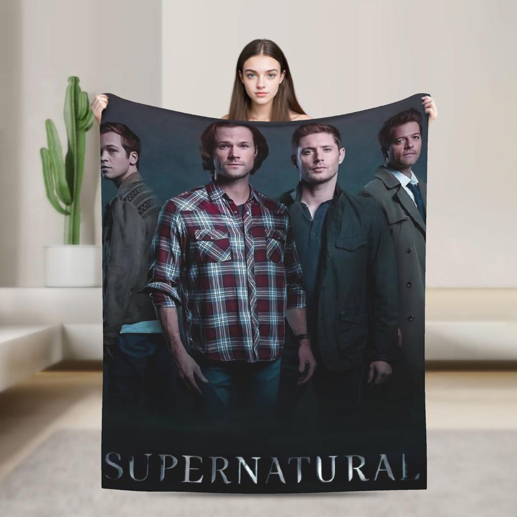 Плед-покрывало S-Supernatural для дивана Мягкий пушистый плюшевый плед 50x60 дюймов Разные размеры Покрывало для всех сезонов