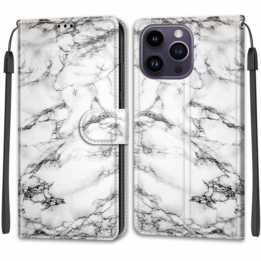 Роскошный окрашенный кожаный чехол-кошелек в стиле книги, защитный чехол для iPhone 16 15 14 13 12 Pro Max 15Pro 16Pro iPhone11