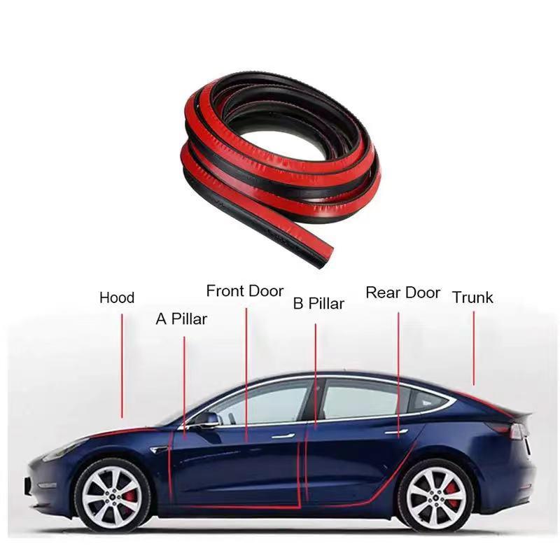 For Tesla model 3 Y S X A set of car sealing strips door soundproofing strips trunk soundproofing strips