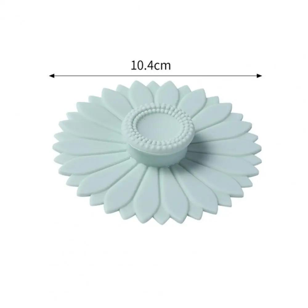 Sealed Sunflower Silicone Cup Lid Seamless Coffee Mug Lids Drinkware Cup Cover Glass
