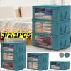 1/2/3Pcs Clothing Wardrobe Organizer Bag Clothes Blanket Quilt Closet Box Bag Home Foldable Storage
