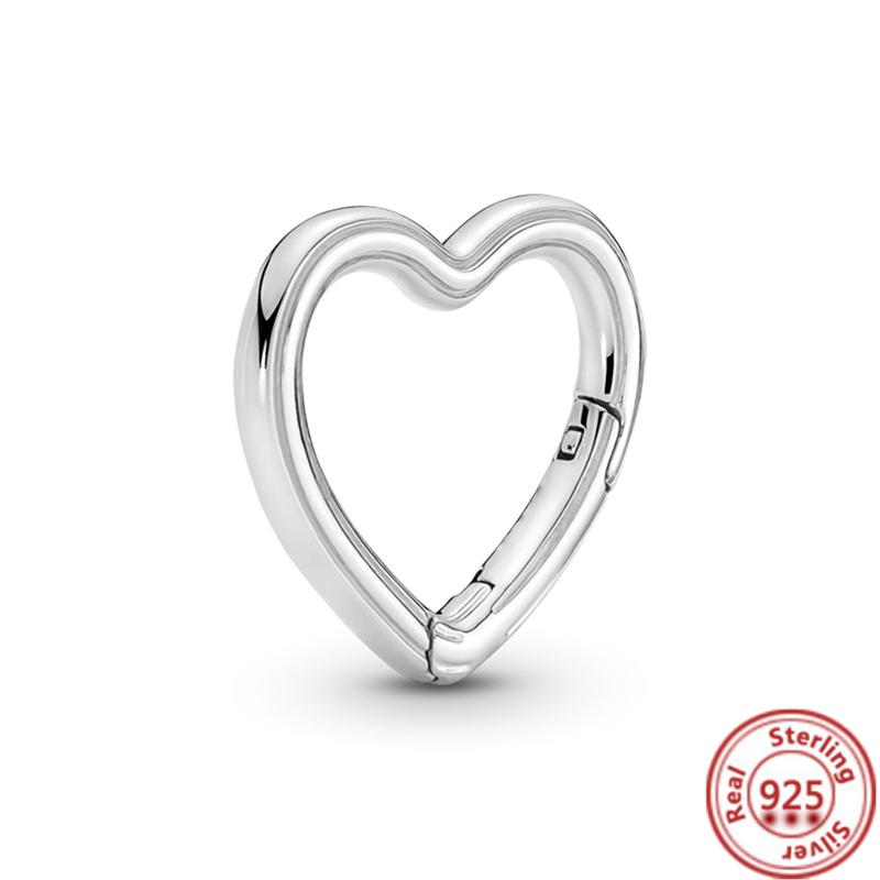 Кольцо Me из стерлингового серебра 925 пробы с круглым разъемом, двойной браслет, подходит для оригинального браслета-цепочки Me Link, ювелирные изделия