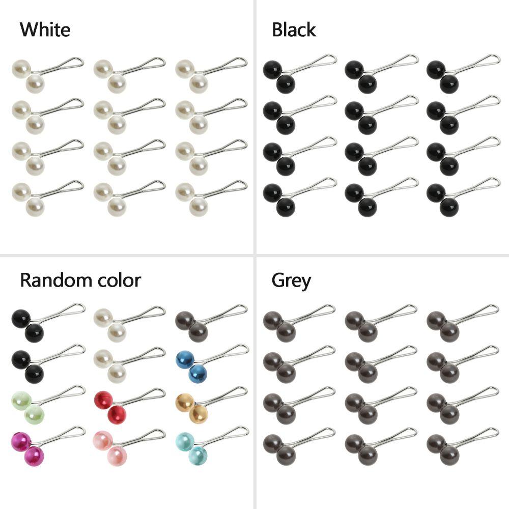 12Pcs Anti Slip Headscarf Muslim Scarfs Hijab Clips Pearl Clip Brooch Scarf Pin