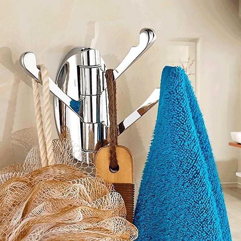 1 шт. хромированные латунные универсальные вращающиеся крючки для активного отдыха тяжелый твердый металлический настенный крючок для одежды