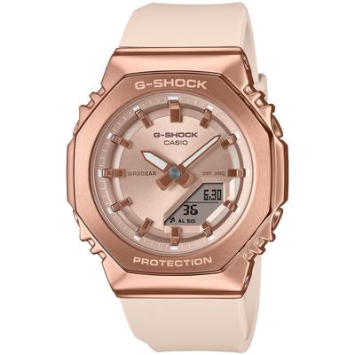 G-Shock женские часы среднего размера с металлическим покрытием из биомассы, розовые, модель GM-S2110PG-4AJF Япония
