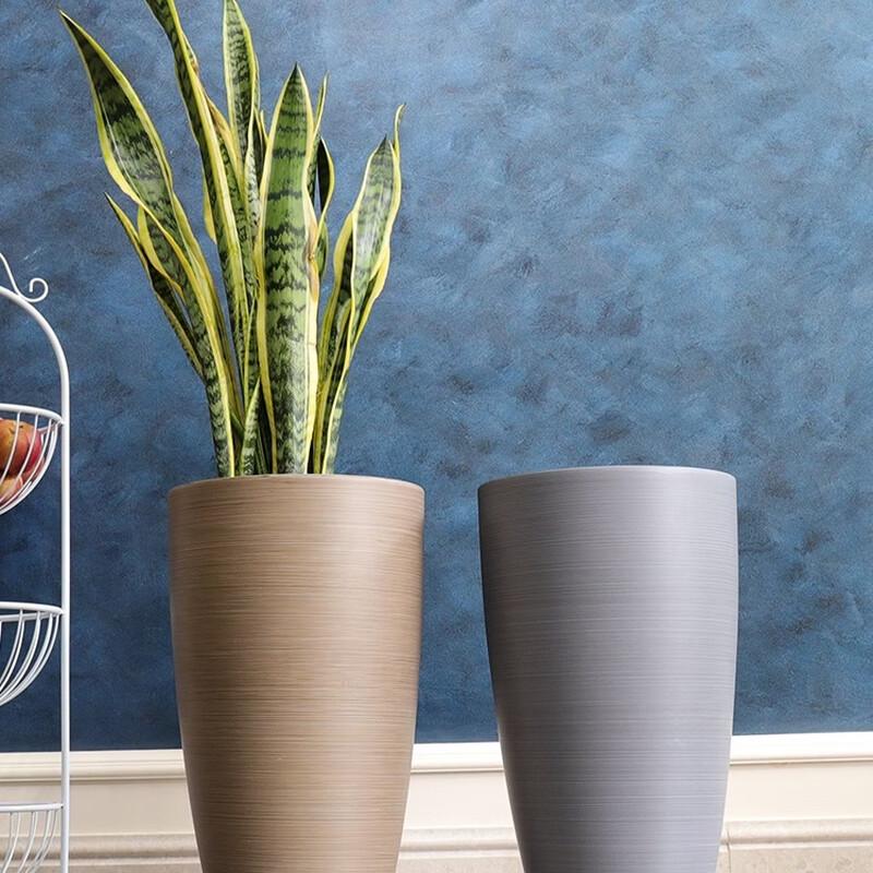 European Style Tall Resin Balcony Planter