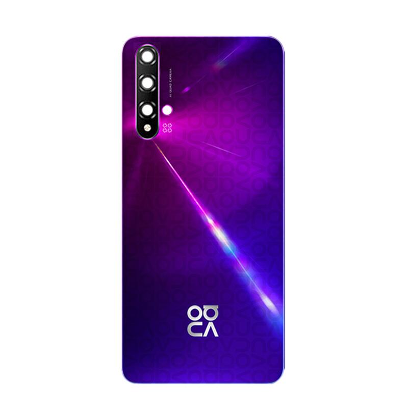 Новый задний стеклянный корпус для Huawei Nova 5T, задняя панель аккумулятора, задняя дверь с клеем для объектива камеры