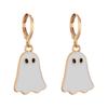 Cute And Playful Gold Ghost Earrings For Women Perfect For Halloween Festivities