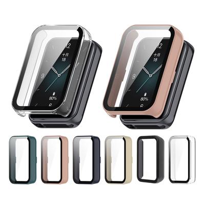 Корпус ПК с пленкой из закаленного стекла для Honor band 9 Защитная крышка Защитная пленка для экрана наручных часов Корпус-оболочка для смарт-часов
