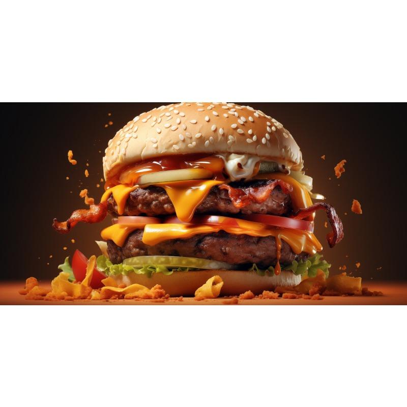 Специи и травы для гамбургера Пицца Хот-дог Кофе Постер Холст Живопись Принт Кухонное искусство Ресторанная стена Домашний декор