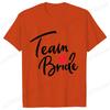 Футболка Team Bride Squad Свадебные топы для невесты Футболки для девичника Прощальная вечеринка Женские Блузки EVJF Эстетичная одежда для подружки невесты