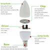 E27 E14 3W 220V LED Chandelier Flame Candle Light Bulb Lamp 2835SMD White