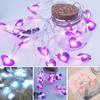Fairy Light Romantic Warm Atmosphere Home Decoration Fabric Love Heart