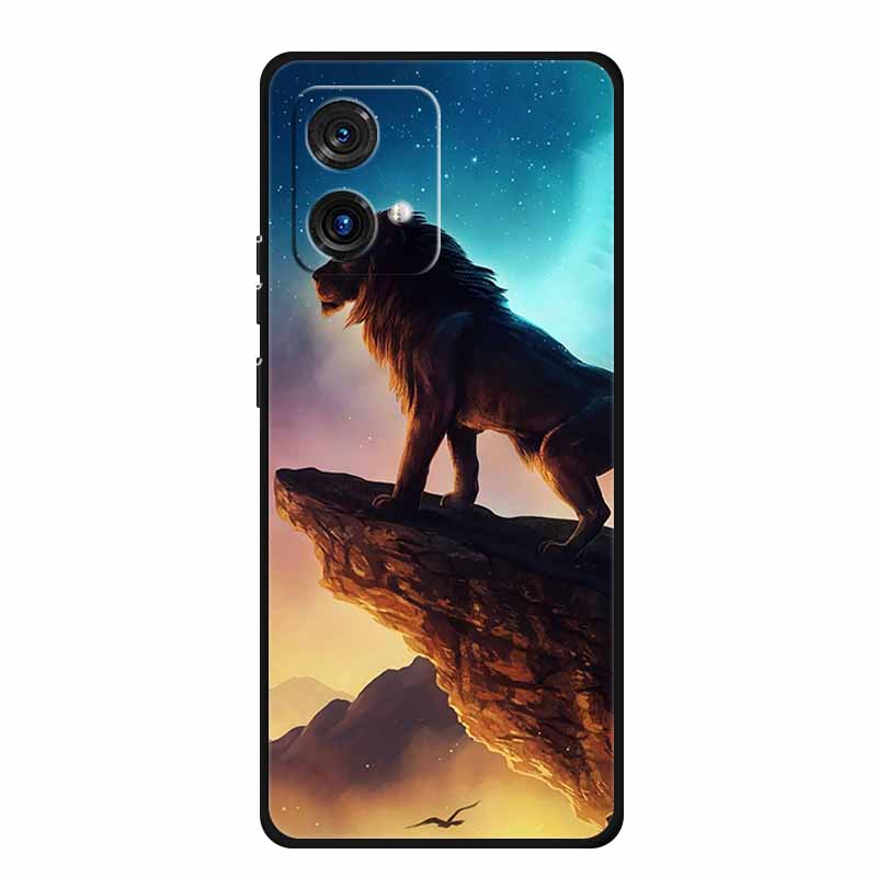 Для Motorola Moto G84 G54 5G Чехол Модный Мягкий Силиконовый Чехол из ТПУ Чехлы для Телефона для Moto G54 MotoG84 2023 Оригинальный Новый Тигр Capa