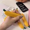 Novelty Banana Pen Fruit Shape Ballpoint Pen for Adults Kids 1.0mm Black Ink Retractable Writing Pens for School Office Supplies
