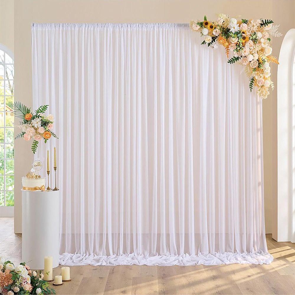 Wrinkle Free Wedding Backdrops White Background Curtains New Photo Back Drop  Wedding Party